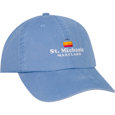 St. Michaels Fish Logo Trucker Hat - Cove Blue/White - Chesapeake