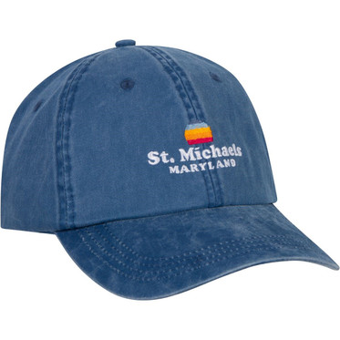 St. Michaels Sunset Logo Cap - Sailor Blue