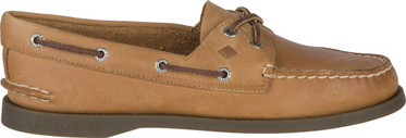 W A/O Leather Boat Shoe - Sahara