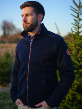 Gregor WP Cotton Full Zip-Navy