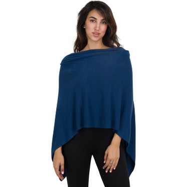 Luxe Cashmere Topper-Ribbon Blue