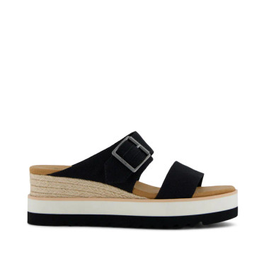 Diana Mule Buckle-Black