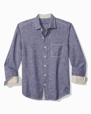 Long Sleeve Paradise Breezer- Island Navy