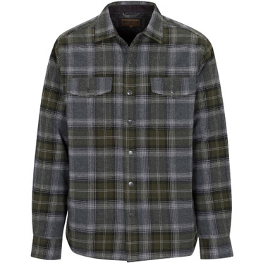 Montana Lined Shirt Jacket-Dark Olive