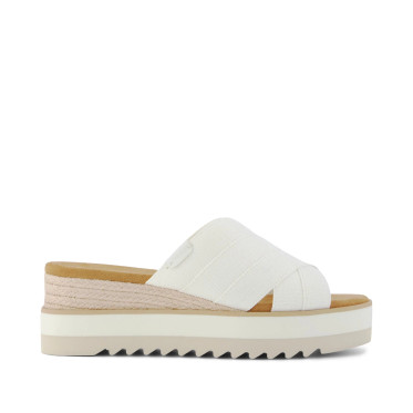 Diana Mule- White Canvas