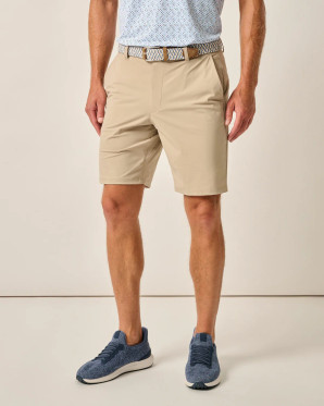 Fusion Knit Performance 9" Pull-On Short - Khaki