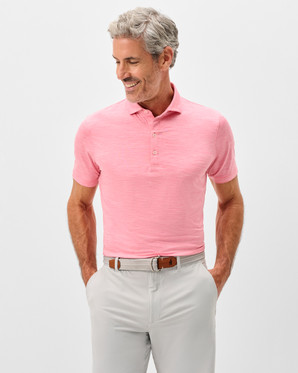 Featherweight Performance Polo -Huronn-Pink Lemonade