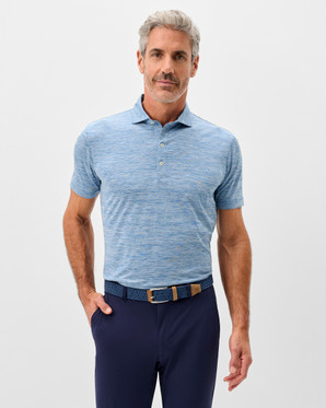 Featherweight Performance Polo -Huronn-Barrels Blue