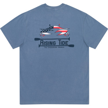 American Crab Tee-Blue Jean