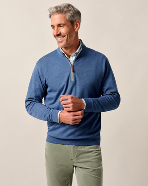 Sully 1/4 Zip Pullover - Sapphire