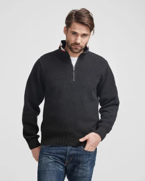 Classic Windproof 1/4 Zip - Black