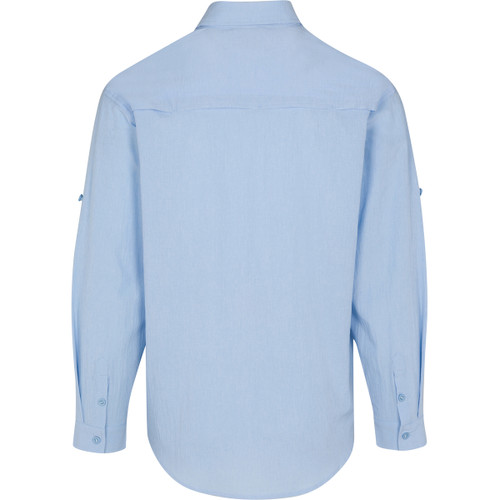 Bimini Bay Deep Sea Blue Camo Long Sleeve Shirt, S