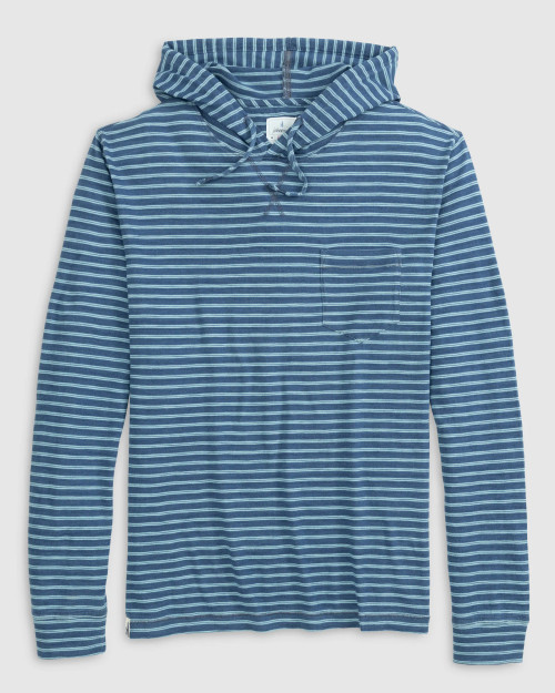 Zeus Striped Cotton Hoodie - Chesapeake Bay Outfitters