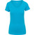Curved Hem Cotton Slub Tee - Ocean 