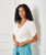 Ribbed Twist Sleeve Top