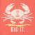 W Dig It Crab Crusher Lite Tee