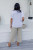 Sorrento Linen Tee-White