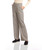 Straight Leg Trousers-Check