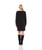 Long Sleeve V Neck Button Detail Dress