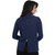 Luxe Cashmere Zip Back Top-Atlantic Deep