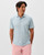 Slub Cotton Blend Polo Thatcher Stripe-Tropical