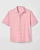 Printed Mesh Short Sleeve Button Down Shirt - Breck Printed Solid Knit-Snapper