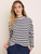 Soft Stripe Tee- Cream Multi