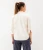 Ruched Sleeve Button Up Shirt-Cream