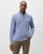Flame Stitch Quarter Zip-Cloudburst