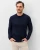 Ronald Merino Wool Crewneck Sweater-Navy