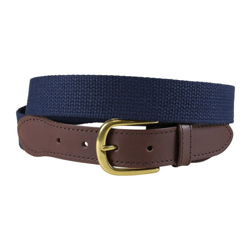 Cotton Webbing Belt - Navy - Chesapeake Bay Outfitters display picture 3