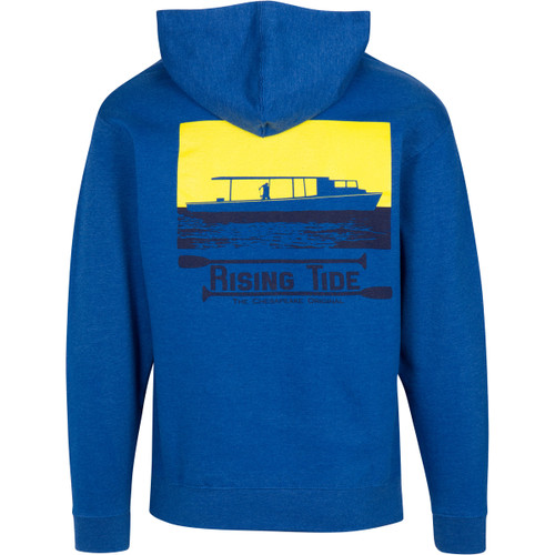 Classic Chesapeake Bay Work Boat Hoodie Royal Heather Chesapeake