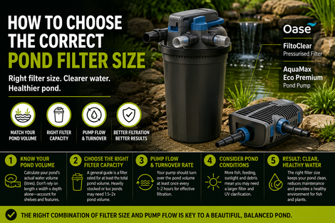 How to Choose the Correct Pond Filter Size