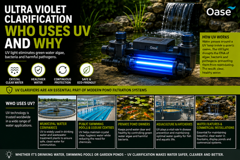 Ultra Violet Clarification, Who uses UV and why