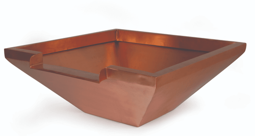 Oase Copper Bowl Square with wide spillway