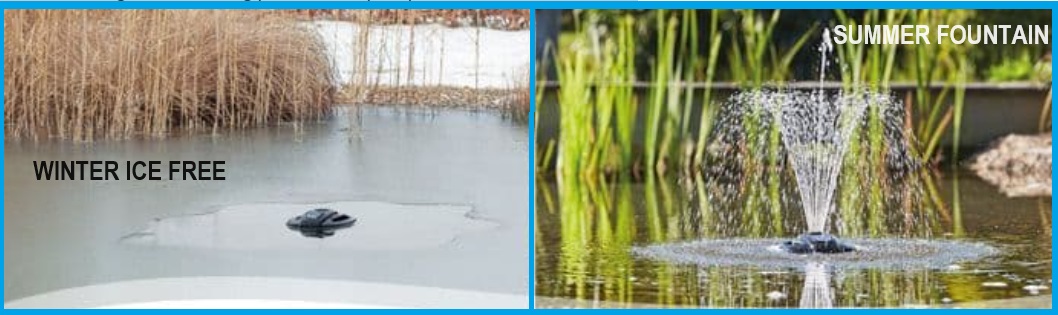 ice free ponds