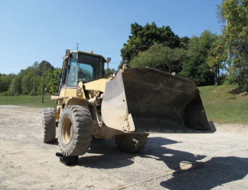 spillway testing with JCB