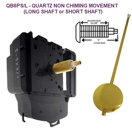 Quartz Battery Movement & Pendulum Drive 1 (QB6PS/L)