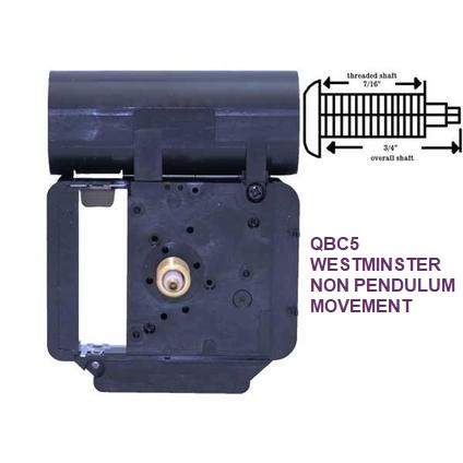 Chiming Quartz Battery Movement (QBC5)