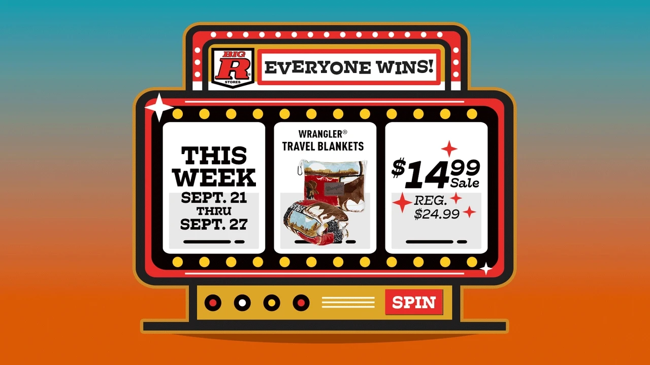 THIS WEEK’S WINNING DEAL! ? Save $10 on Wrangler® travel blankets now through September 27!  ? Click the image above to shop the featured product and grab the deal.  Offer valid Sept. 21–27, 2026. While supplies last.