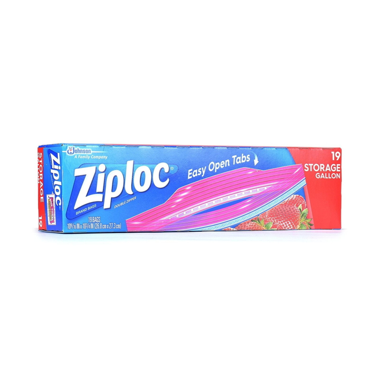 Ziploc 00350 Gallon Storage Bag 20 Pack: Food Storage Bags Zipper