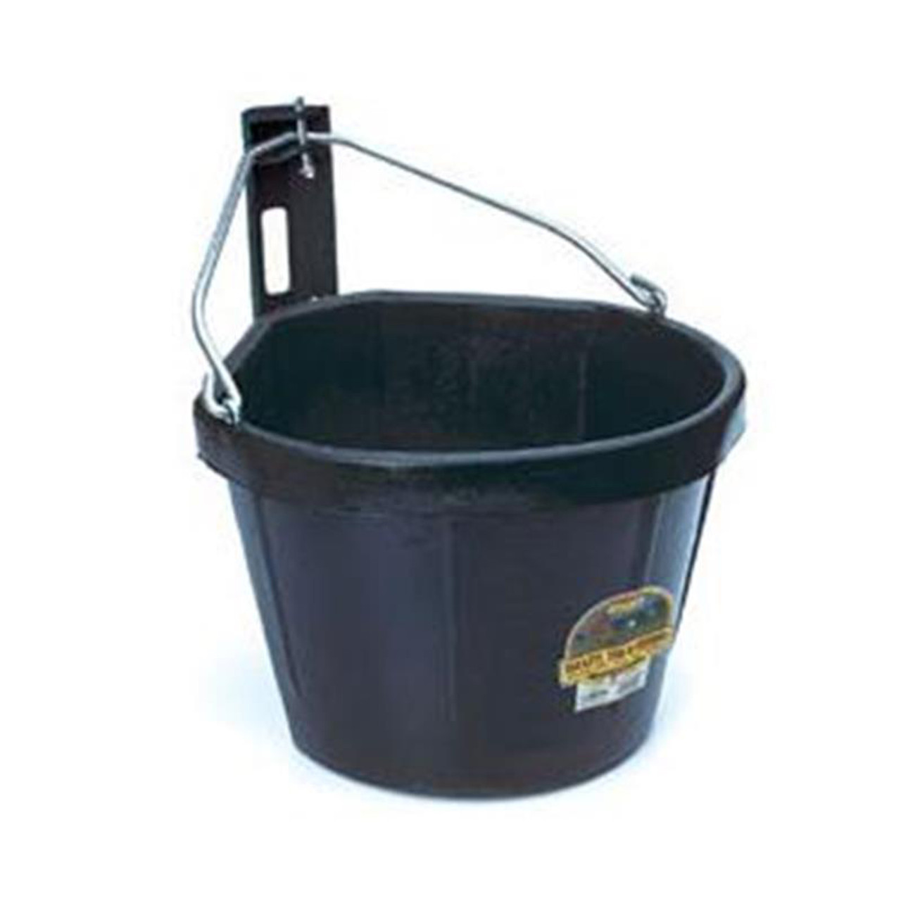 Miller Rubber Corner Bucket, Black, 5 gal