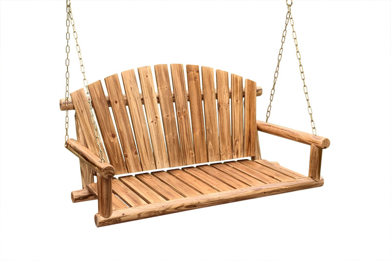 Jack Post Northwoods Log Bench Swing With Chains