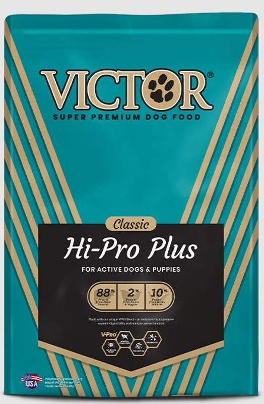 victor select hi pro plus 40 lb bag