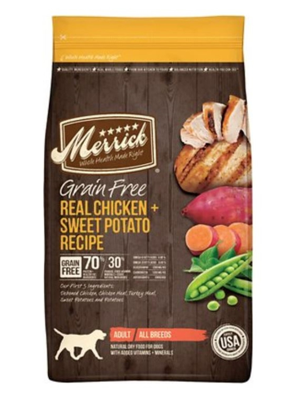 Merrick 25lb shop dog food