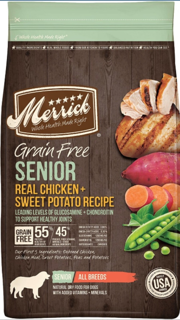 Merrick dog shop food senior