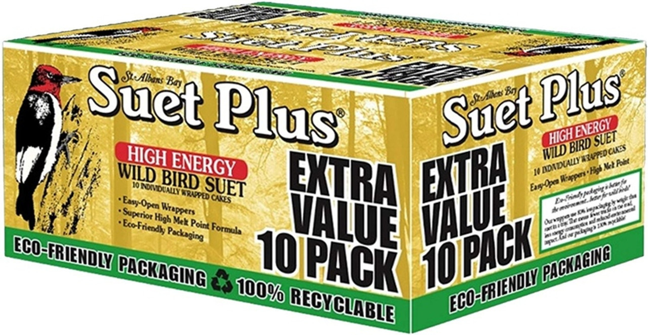 Suet Plus High Energy Wild Bird S St. Albans Bay Suet Plus High Energy Wild Bird Suet - 10 Pack