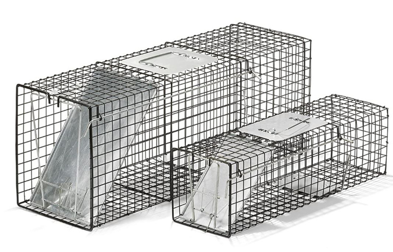 Chipmunk / Rat Galvanized Metal Live Animal Traps with 1/2 x 1 Wire Grid