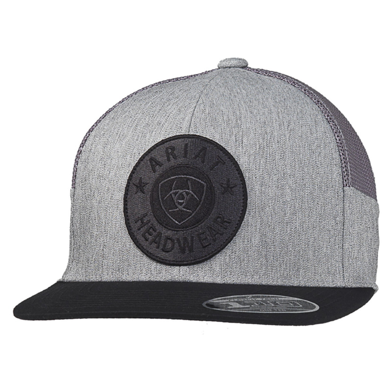 Ariat Mens Round Logo Patch Cap Grey