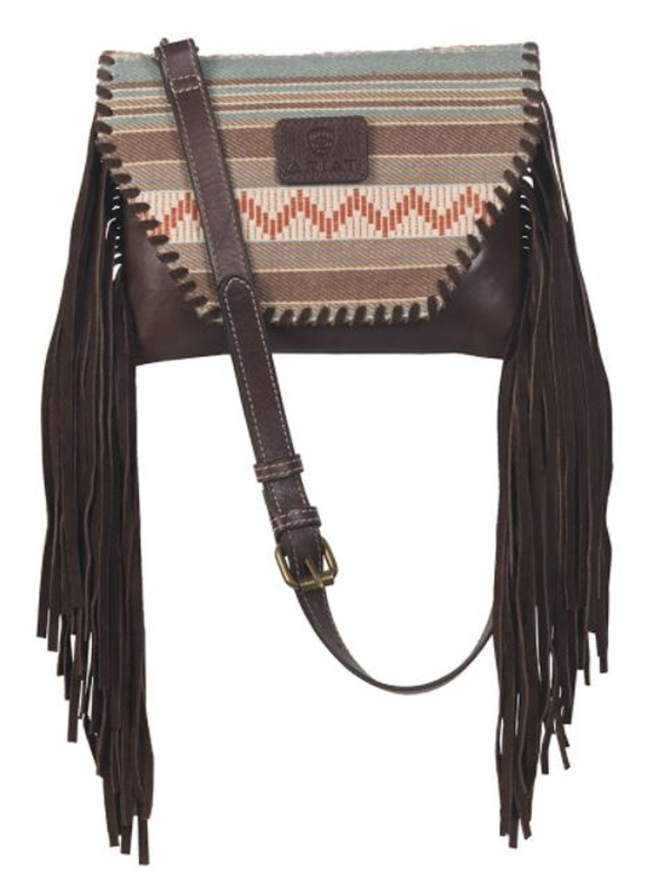 American Darling Tan/Black Tooled Fringe Purse – Western Edge, Ltd.